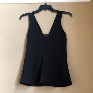 Express Black peplum top